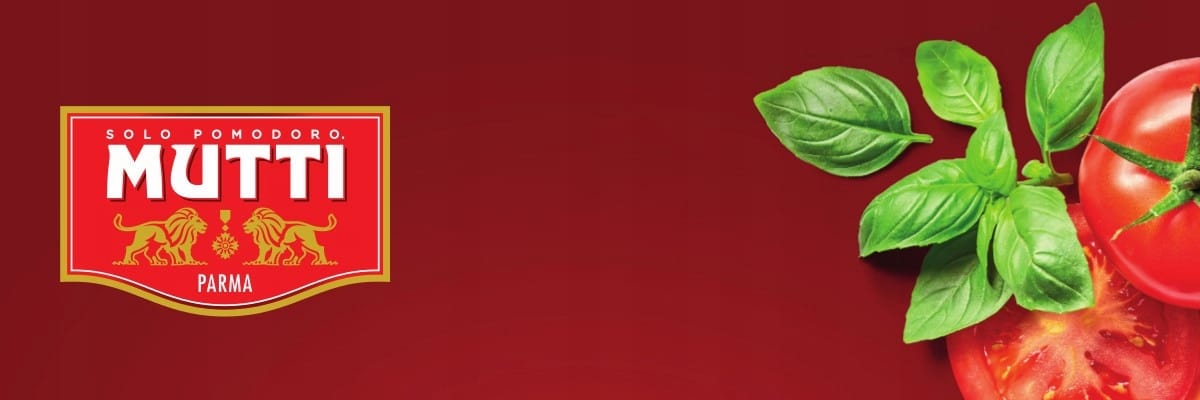 CIRIO Sos do PIZZY 190g 10 świeże pomidory z bazylią na czerwonym tle, naturalny składnik pesto, promowanie zdrowego odżywiania, składniki do gotowania, kuchnia włoska, warzywa do pizzy i sałatek.