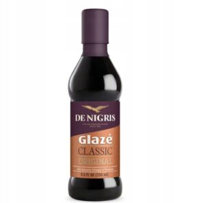 De Nigris Glazé Classic Original, winny balsamiczny, idealny do sałatek i potraw włoskich, 250 ml. Szlachetny smak, wysokiej jakości dodatek do kuchni, podkreśla aromat dań i zapewnia wyjątkowy aromat.