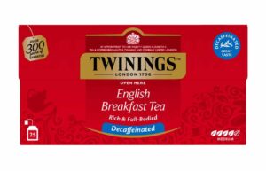 Twinings English Breakfast Decaf – herbata bezkofeinowa (25 torebek)