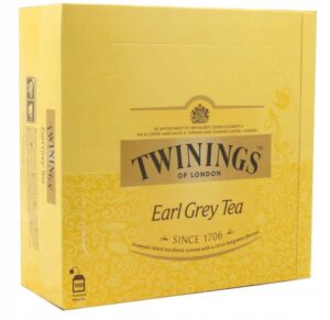 Zielony herbata Earl Grey Twinings w ozdobnym opakowaniu, idealna do relaksu i aromatycznej degustacji herbaty.