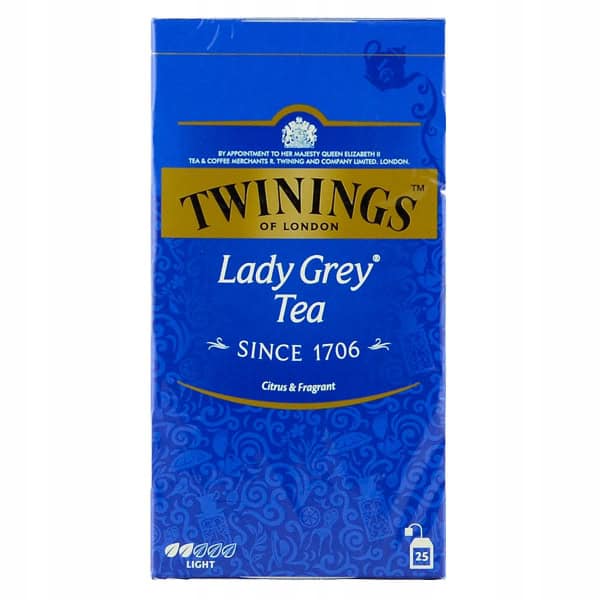 TWININGS LADY GREY 25szt 2 Twining Lady Grey Herbata czarna o cytrusowym aromacie, lekka, idealna do codziennego picia, dostępna w sklepie FlowTea.