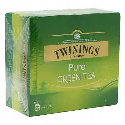TWININGS Pure Green Tea 50 tb Zielona 5 Zielony zielony herbaty Twinings, opakowanie 50 saszetek, naturalny i orzeźwiający smak, idealny na zdrowe napoje i relaksujące chwile.