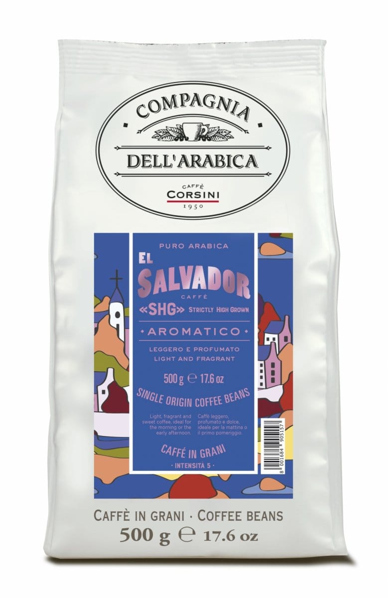Najlepsza kawa single origin El Salvador, świeżo palona i aromatyczna, idealna do parzenia w domu, ziarna do espresso i kawy czarnej, 500 g, wysokiej jakości kawa mielona.