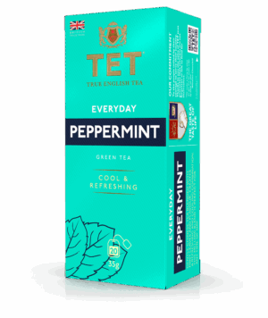 Ekologiczna herbata miętowa z zielonej herbaty, chłodząca i orzeźwiająca, idealna na codzienne orzeźwienie, 20 saszetek, 35g, opakowanie FlowTea.