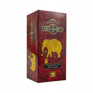 Wyprzedaz Nowoczesnych Herbatek z Sri Lanki - Sir Adalbert's Tea, 25 saszetek, luksusowe herbaty na śniadanie.