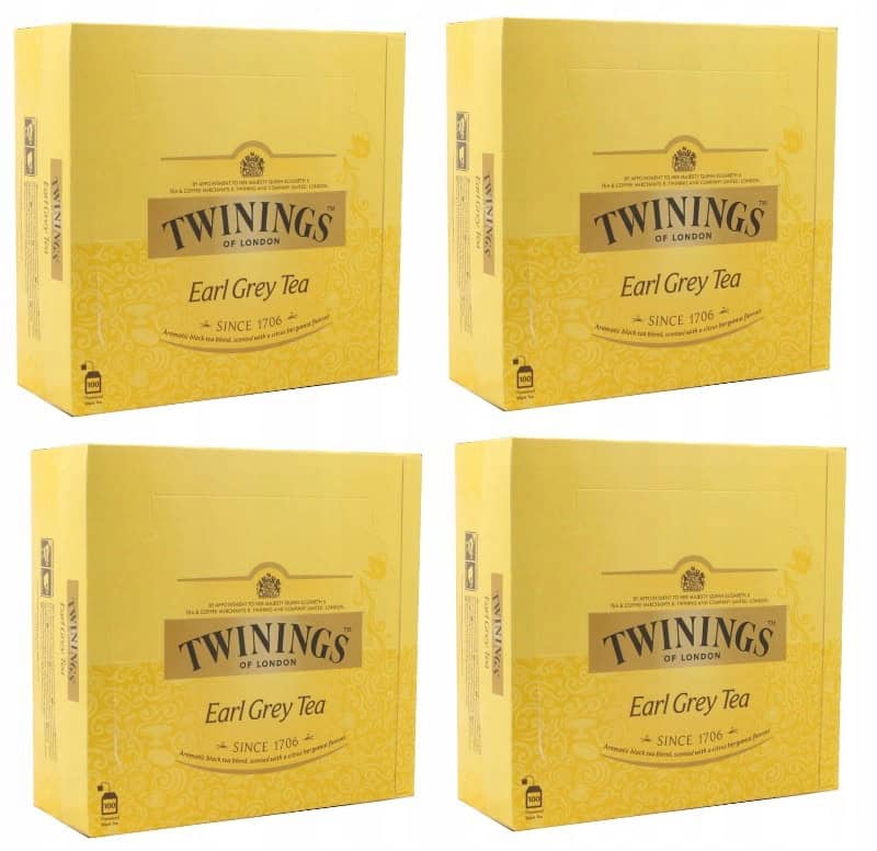 Twinnings Earl Grey Tea, herbata czarna w luksusowym opakowaniu, idealna do codziennego parzenia, bogaty smak i aromat czarnej herbaty z bergamotką, dostępna online na FlowTea.