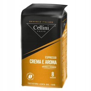 Blok do kawy Cellini Espresso Crema e Aroma, intensywny i kremowy, 8 porcji, idealny do szybkiego parzenia, wysokiej jakości włoska kawa do codziennego użytku.