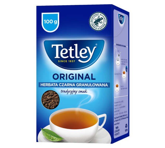 TETLEY Original czarna Granulowana 100g 1 TETLEY Original czarna Granulowana 100g