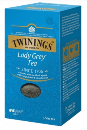 Twinings Lady Grey – czarna herbata sypana (200g)