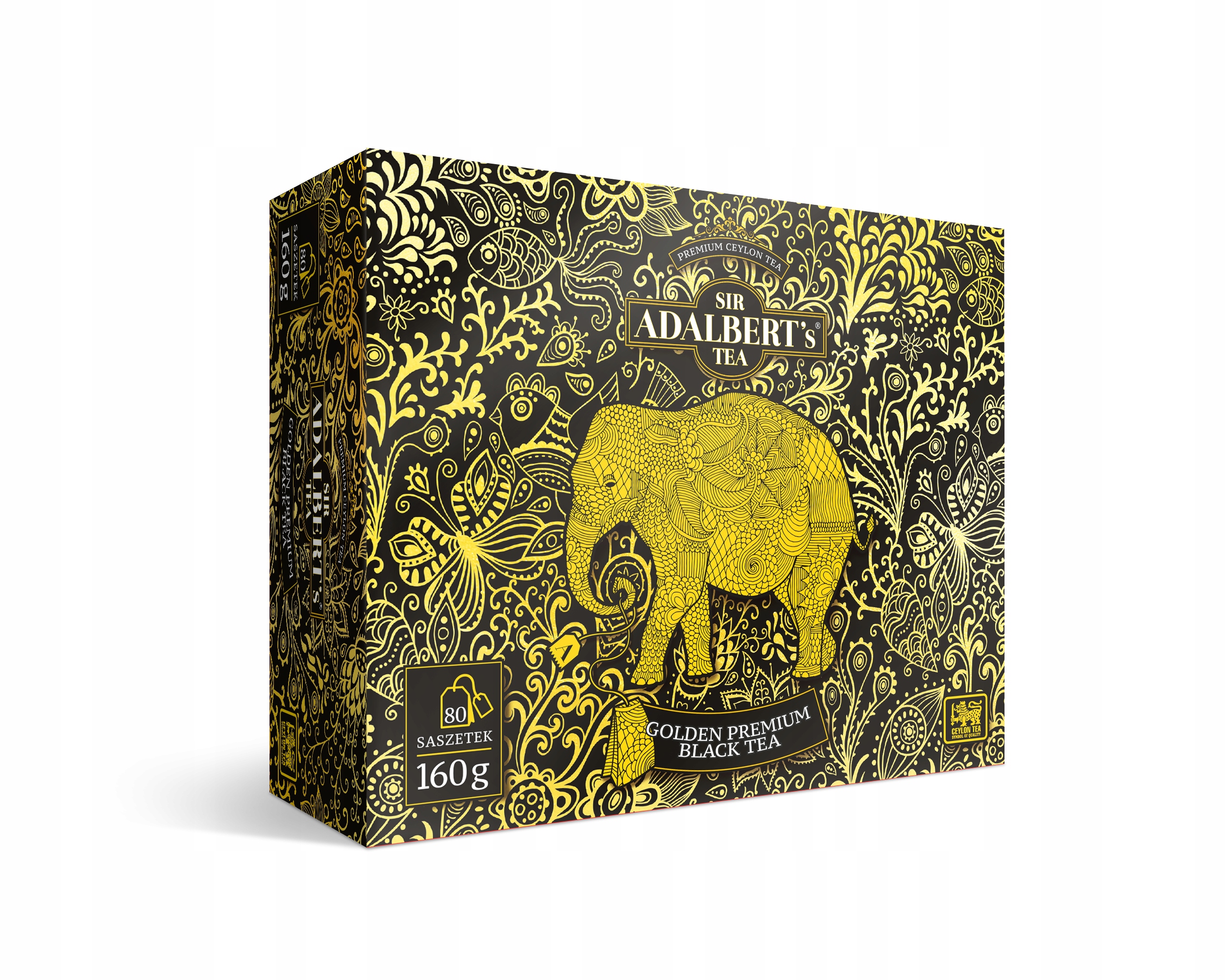 Herbata ADALBERT'S TEA GOLDEN PREMIUM BLACK TEA 80tb 3 Herbata ADALBERT'S TEA GOLDEN PREMIUM BLACK TEA 80tb - obrazek 3