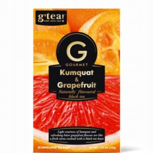 Herbata czarna G’tea Kumquat & Grapefruit z kumkwatem i grejpfrutem, 20 torebek