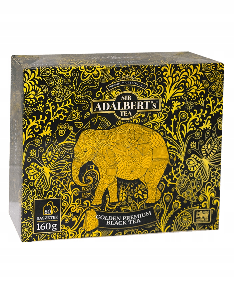 Herbata ADALBERT'S TEA GOLDEN PREMIUM BLACK TEA 80tb 2 Herbata ADALBERT'S TEA GOLDEN PREMIUM BLACK TEA 80tb - obrazek 2