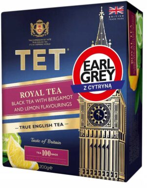 TET ROYAL TEA Earl Grey z Cytryną 100 torebek 200g