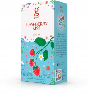 Herbata czarna G’tea Raspberry Kiss z maliną, 20 torebek