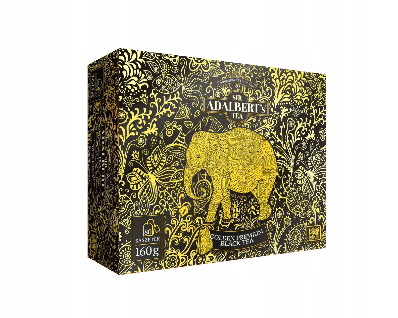 Herbata ADALBERT'S TEA GOLDEN PREMIUM BLACK TEA 80tb 4 Herbata ADALBERT'S TEA GOLDEN PREMIUM BLACK TEA 80tb - obrazek 4