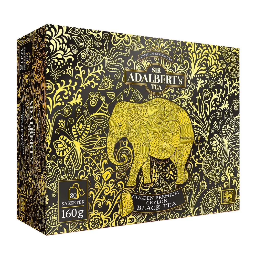 Herbata ADALBERT'S TEA GOLDEN PREMIUM BLACK TEA 80tb 1 Herbata ADALBERT'S TEA GOLDEN PREMIUM BLACK TEA 80tb