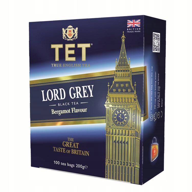 TET herbata czarna LORD GREY 100 torebek 200g