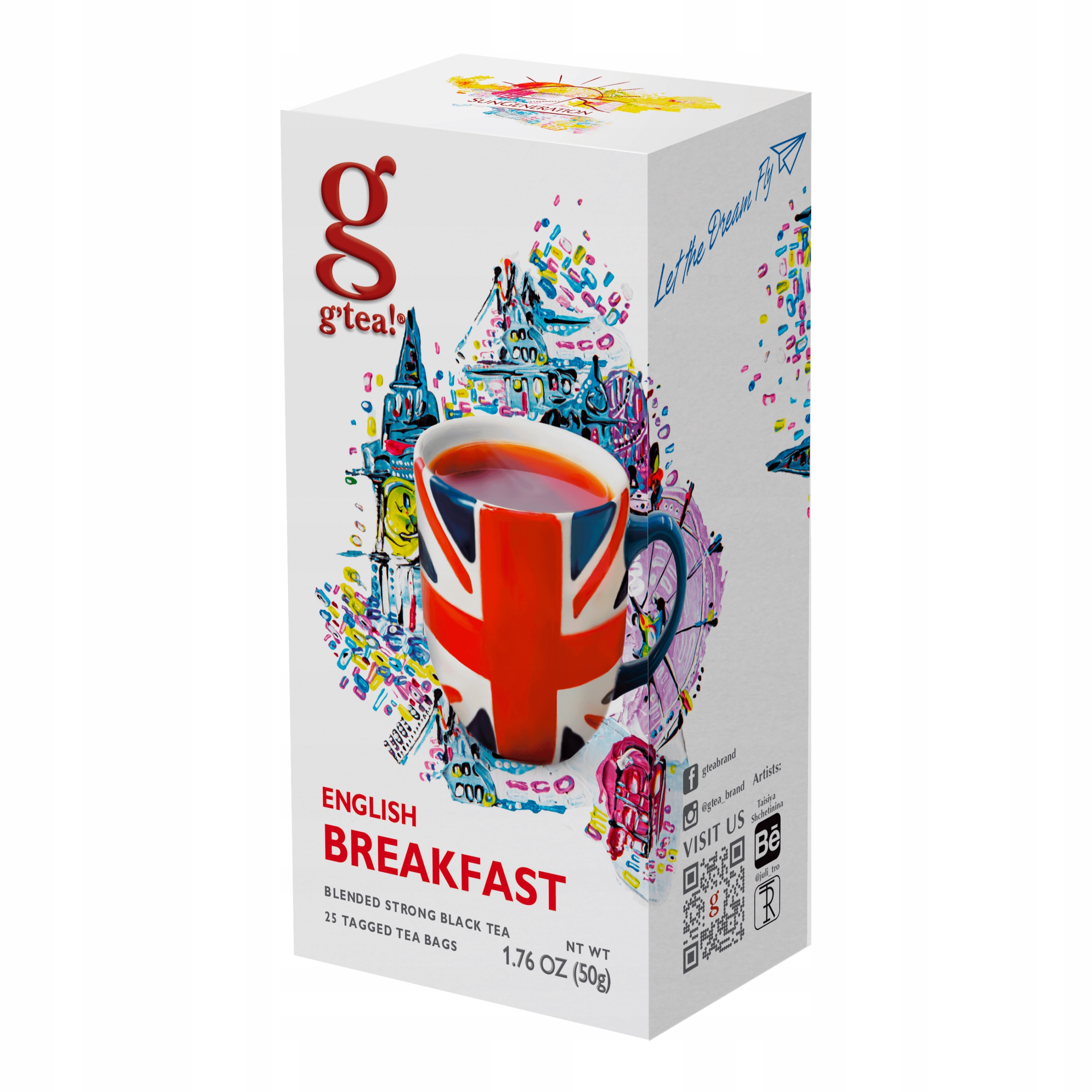 Herbata czarna G'tea English Breakfast, 25 torebek, 50 g 1 Herbata czarna G’tea English Breakfast, 25 torebek, 50 g