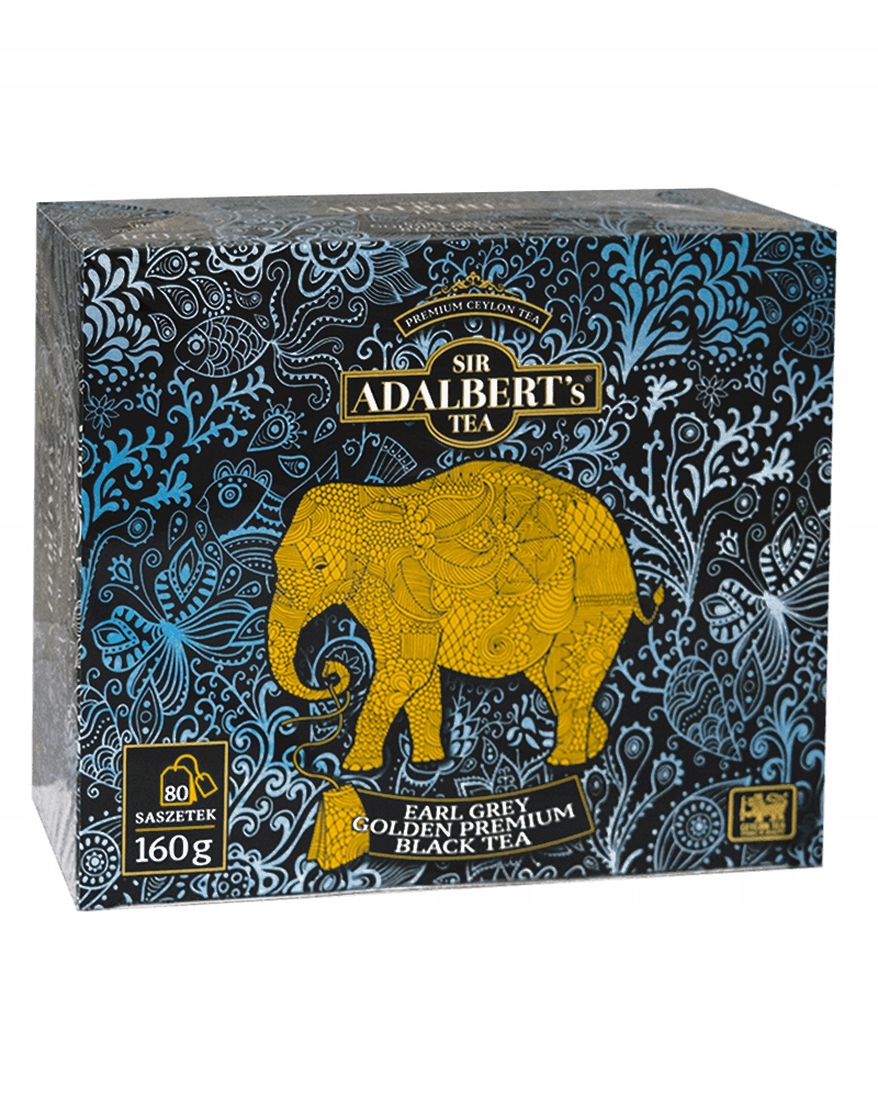 Adalbert's Earl Grey Golden Premium – czarna herbata ekspresowa (80 torebek) 2 Adalbert's Earl Grey Golden Premium – czarna herbata ekspresowa (80 torebek) - obrazek 2