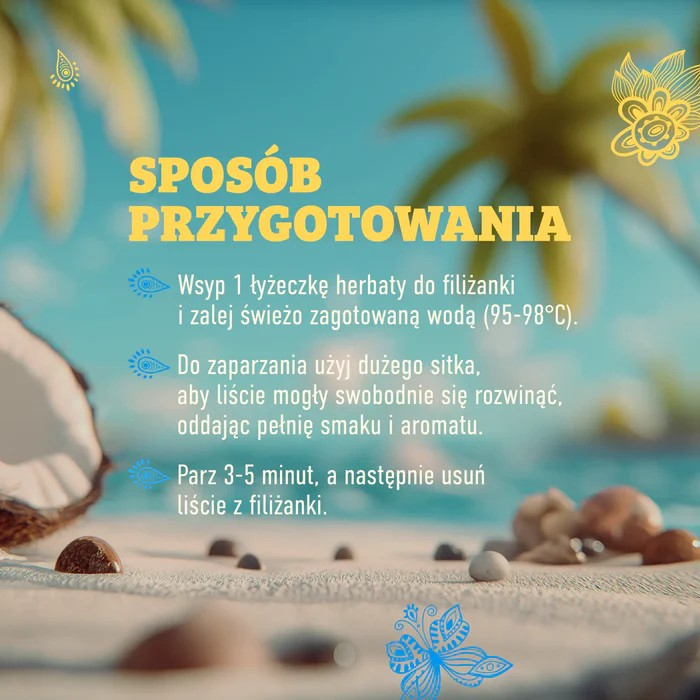 Adalberts COCONUT Black Tea - herbata czarna kokosowa liściasta 3 d768606d9c1a4e48a7d591337c22fc51