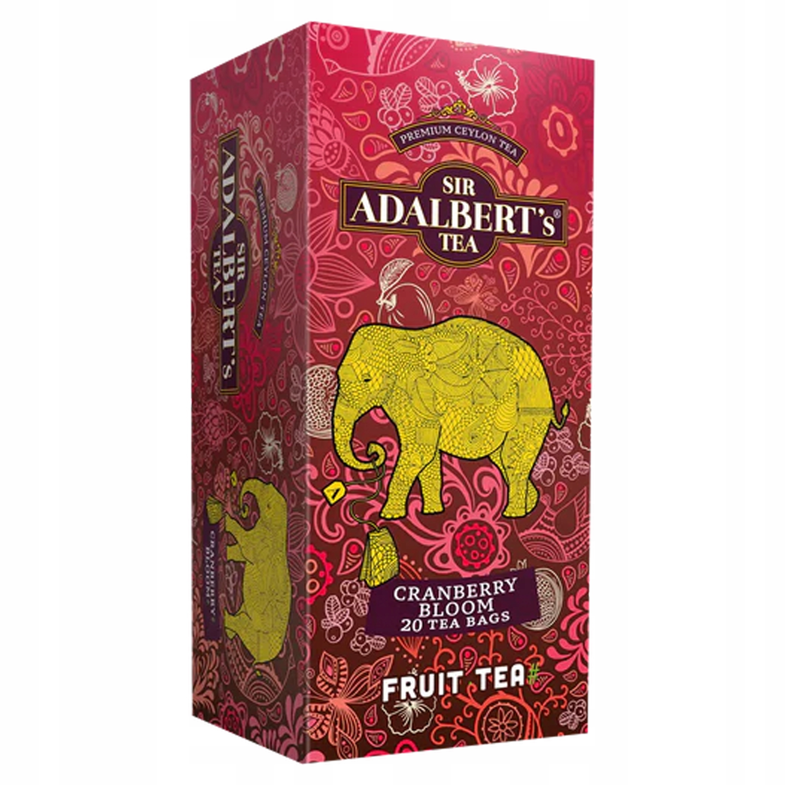 Adalberts CRANBERRY BLOOM - 20tb - Żurawina Granat herbata owocowa 1 c694b1ee6b35ca3377c2ae1236b797fe