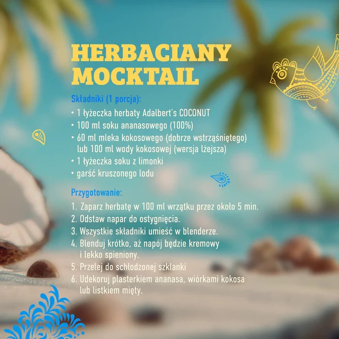 Adalberts COCONUT Black Tea - herbata czarna kokosowa liściasta 2 d893121f2df80be79c237828f90adbb3