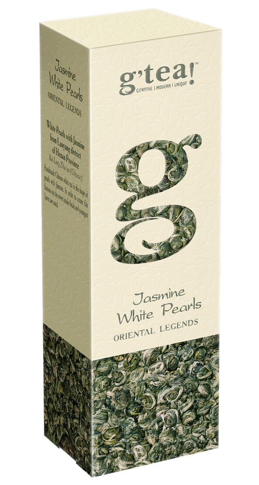 g'tea! WHITE PEARLS JASMINE WHITE 50g loose 1 63527f3425258766b8fecf2090c66536