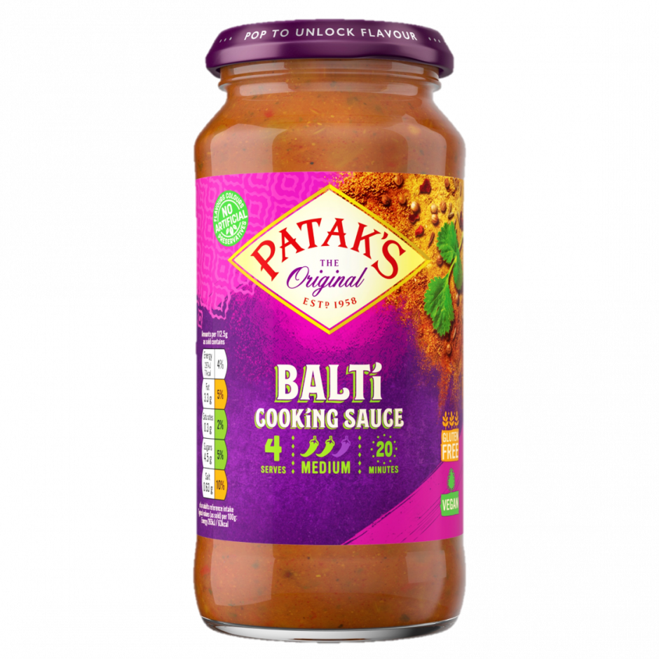 PATAKS INDYJSKI SOS BALTI 450g 1 fec4bcb56693335e18ab10e2c2c0d701